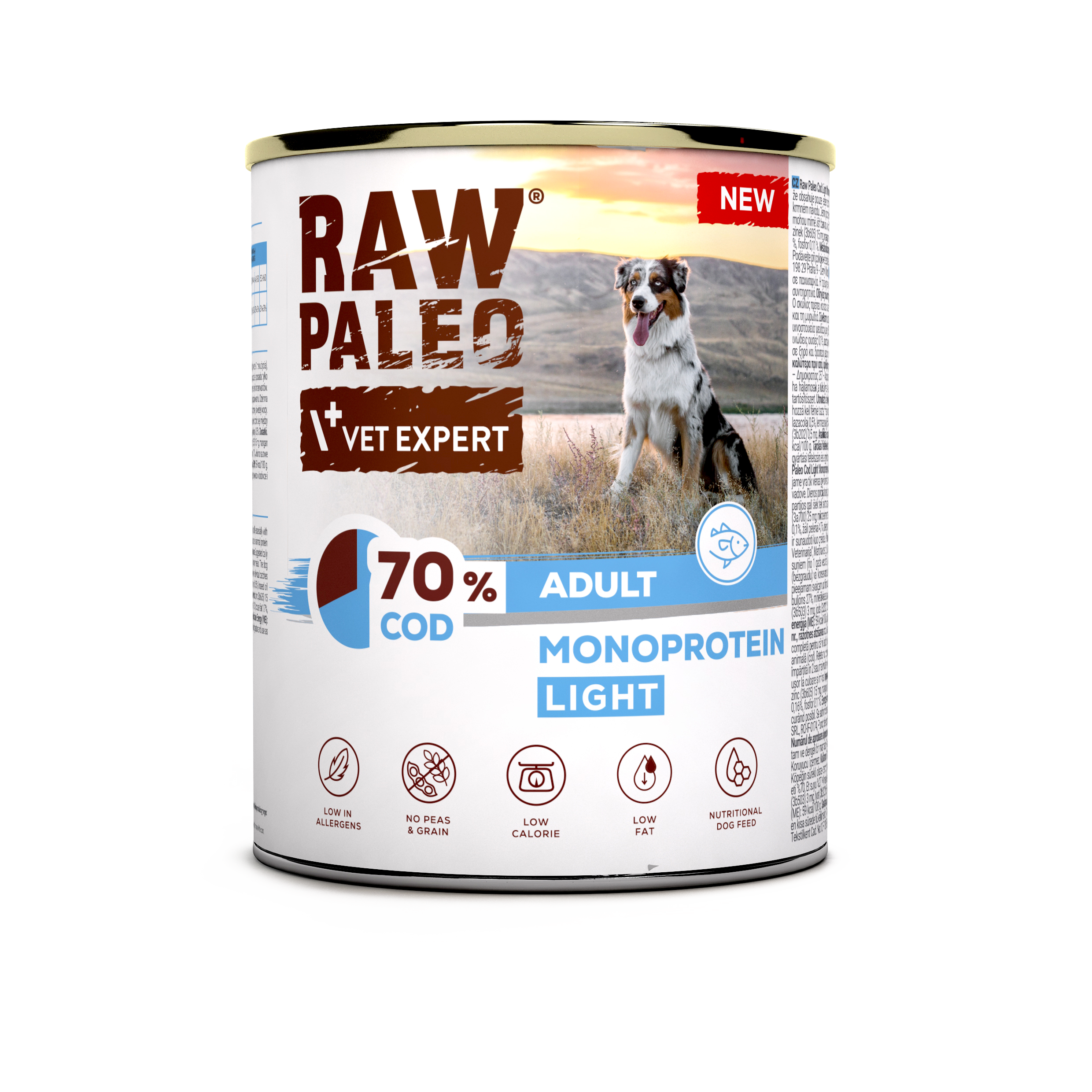 Raw Paleo Adult Dog monoproteinska konzerva riba 800g