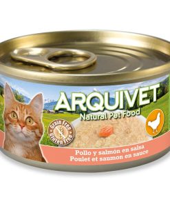 Arquivet mokra hrana za mačke - Piščanec v omaki z lososom