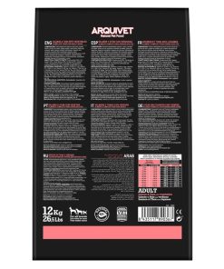 Arquivet Grain Free Adult Losos & tuna z zelenjavo briketi 12 kg - zadaj