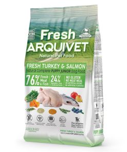 Fresh Turkey Salmon Puppy Junior - Puran in losos 2,5 kg