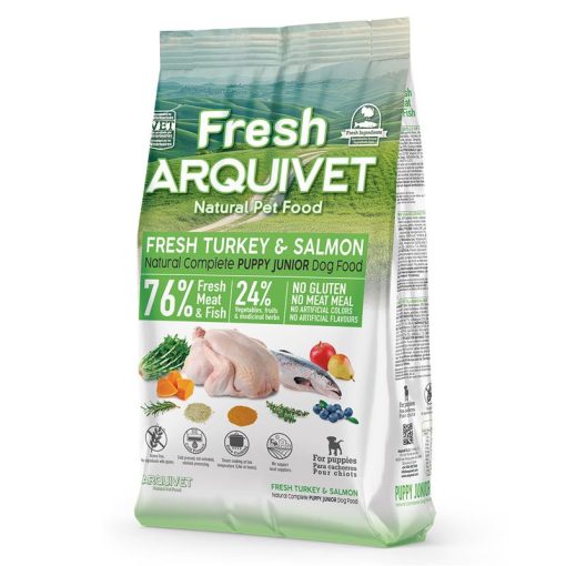 Fresh Turkey Salmon Puppy Junior - Puran in losos 2,5 kg