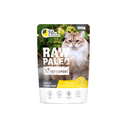 Raw Paleo Adult / Sterilised Cat Piščanec