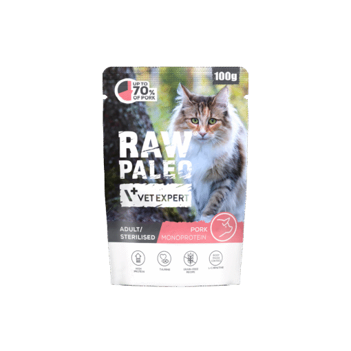 Raw Paleo Adult / Sterilised Cat Svinjina