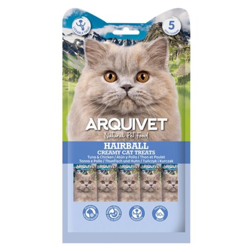 Arquivet Kremast mačji priboljšek - Hairballs - Tuna & Piščanec