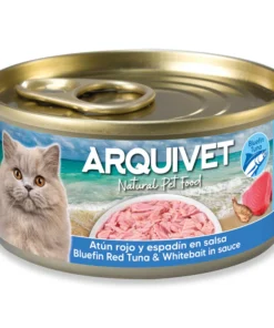 Modroplavuti tun in papalina v omaki - mokra hrana za mačke